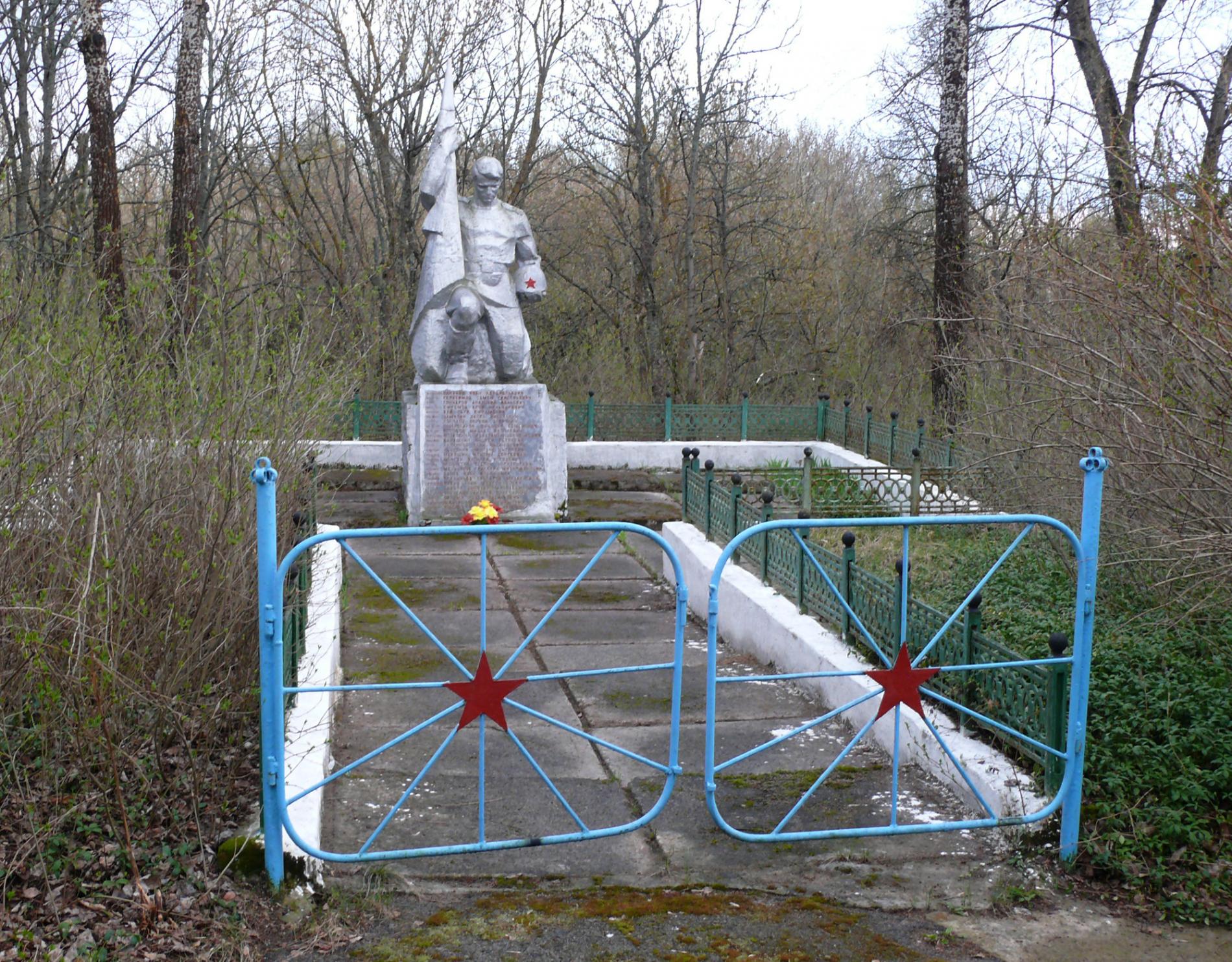 Братская могила в с. Новоселки, Чернобыльская зона отчуждения