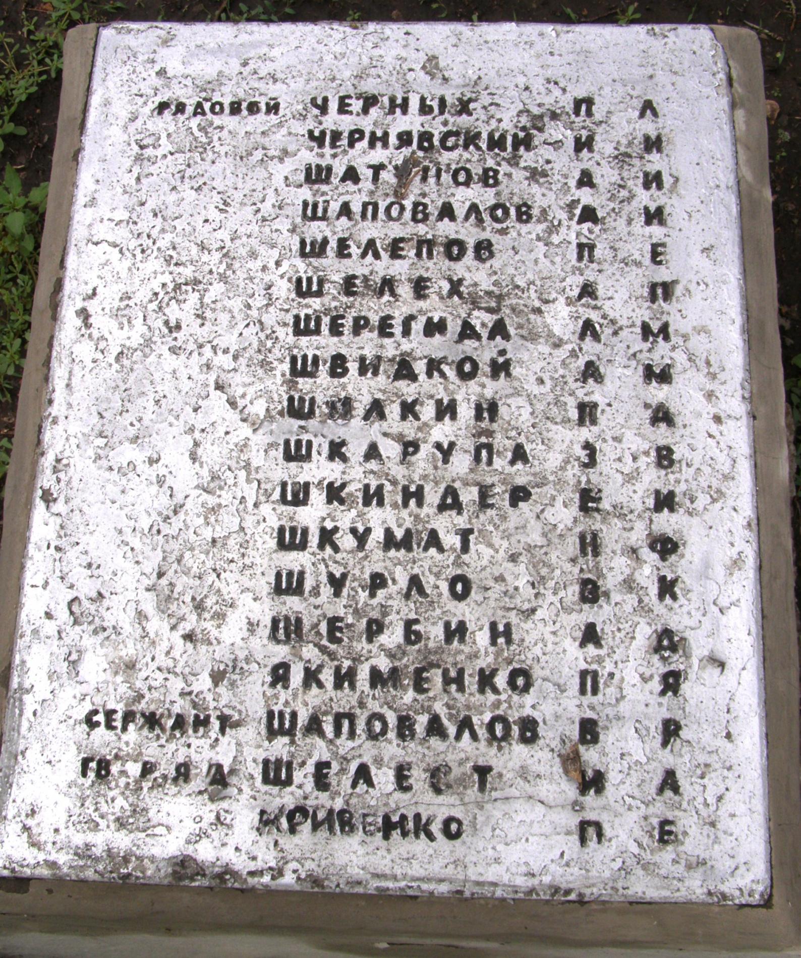 Братская могила в с. Катещино Томаковского района