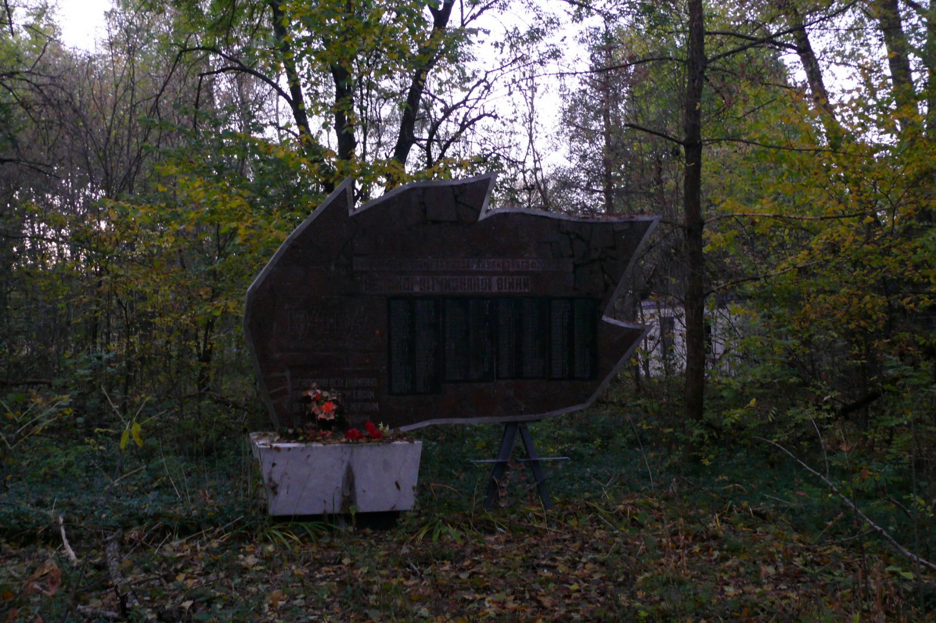 Памятник воинам-односельчанам в с. Стечанка б. Чернобыльского района