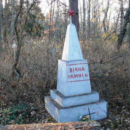 Братская могила в с. Каменка, Чернобыльская зона отчуждения