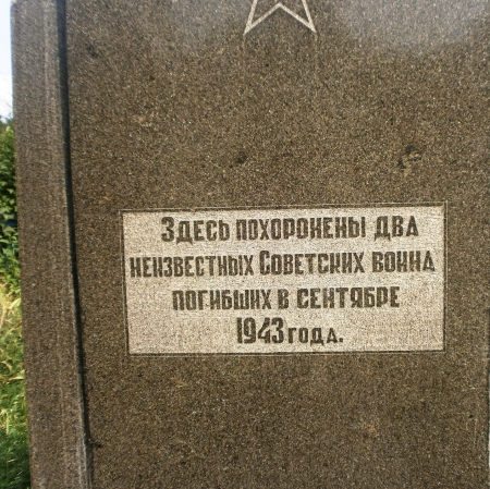 Воинские захоронения в совхозе "Тюльпан" в . г. Шахтерск