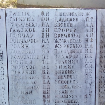 Братская могила в с. Дубиевка Черкасского района 