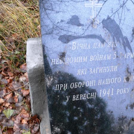Братская могила в с. Туманская Гута Козелецкого района