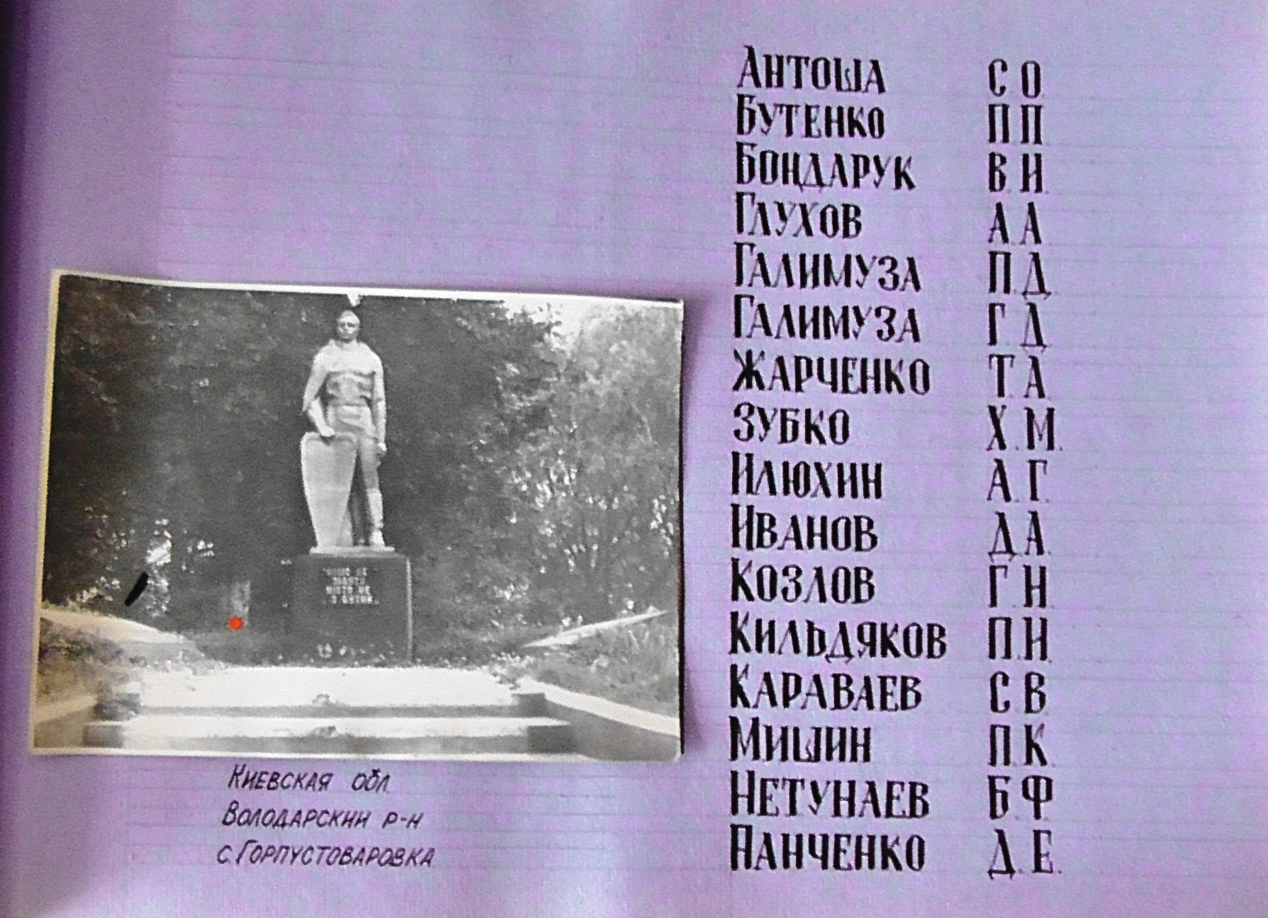 Братская могила в с. Гор-Пустоваровка Володарского района