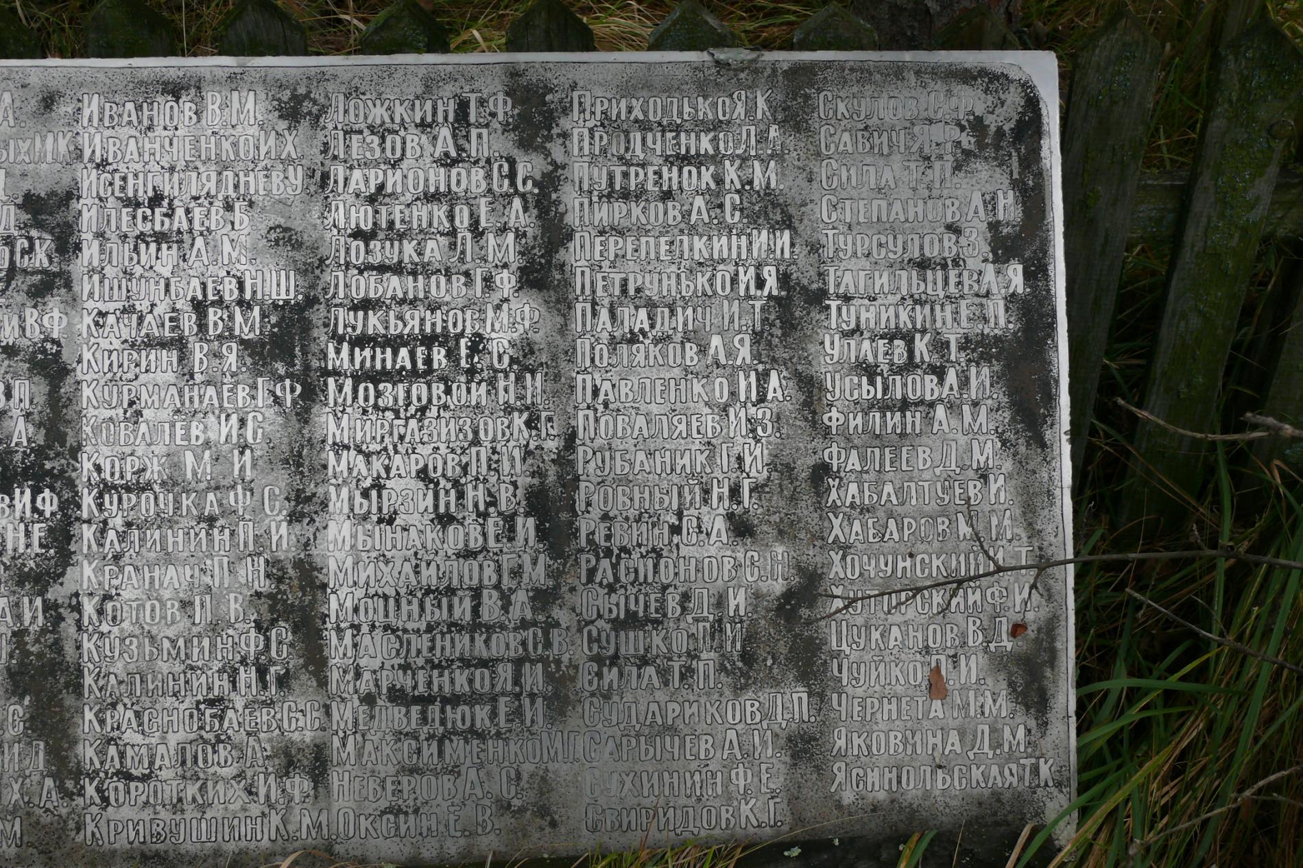 Братская могила в с. Кривая Гора б. Чернобыльского района 