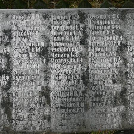 Братская могила в с. Кривая Гора б. Чернобыльского района 