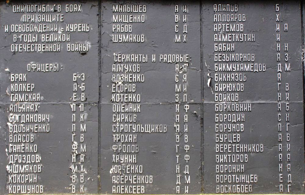 Братская могила в с. Курень Бахмачского района