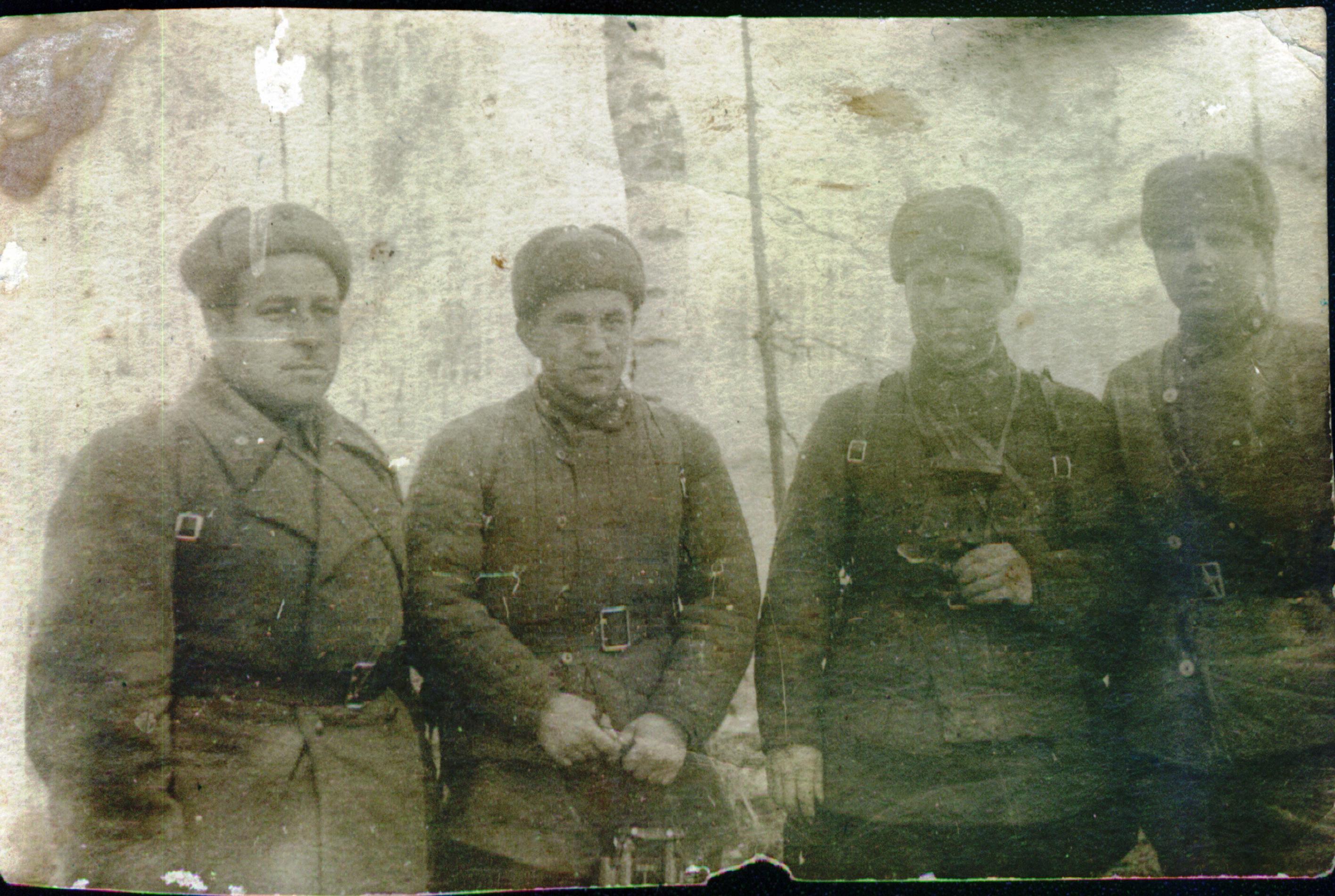 Группа офицеров на Западном фронте, весна 1942 г.