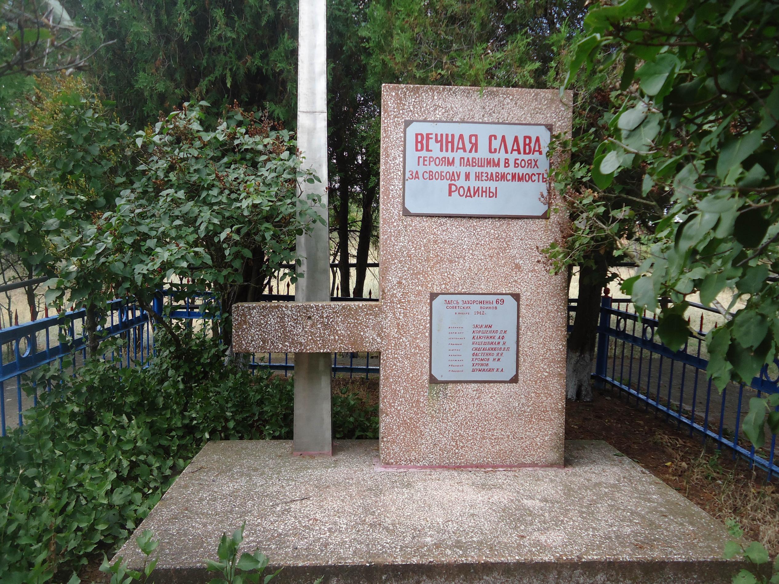 Дурандовская балка (г. Тепе-Оба), братское воинское захоронение