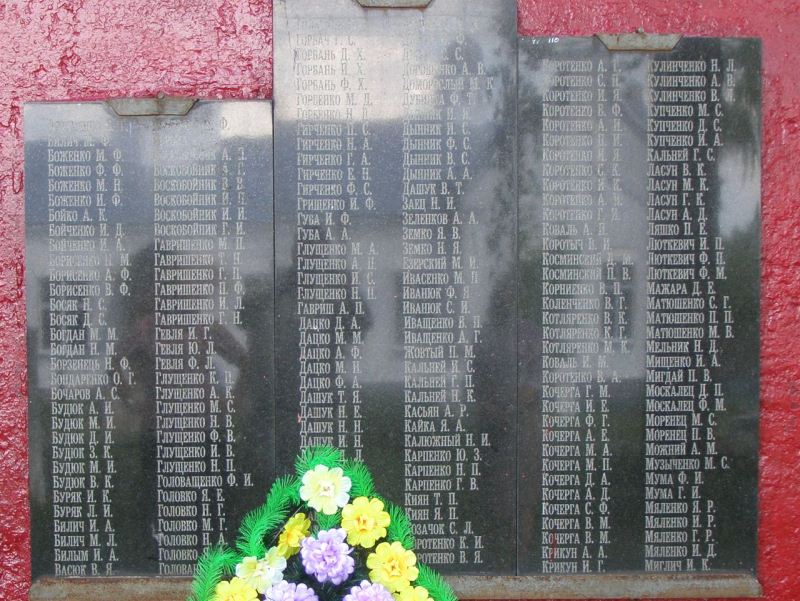 Памятник односельчанам в с. Шаповаловка Борзнянского района