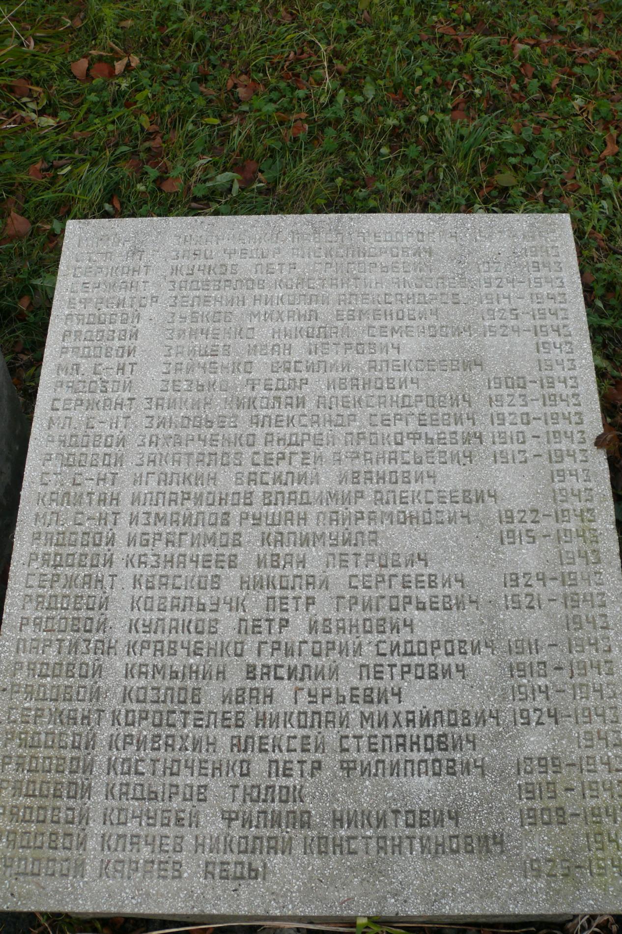 с. Чоповичи, братское воинское захоронение