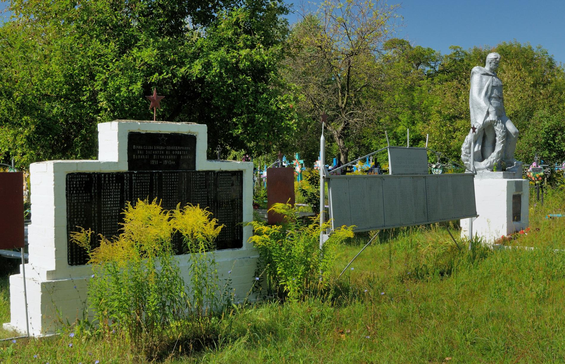 Братская могила на кладбище в с. Ясногородка Вышгородского района 