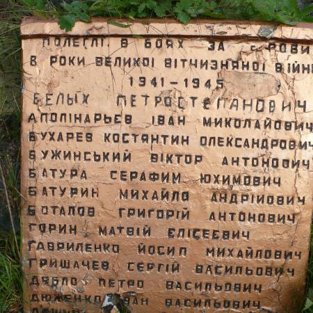 Братская могила в с. Ровы Вышгородского района