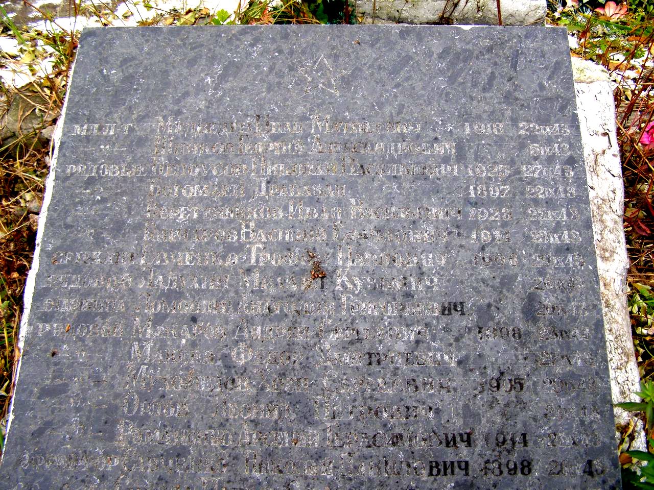Братская могила на кладбище с. Браница Бобровицкого района