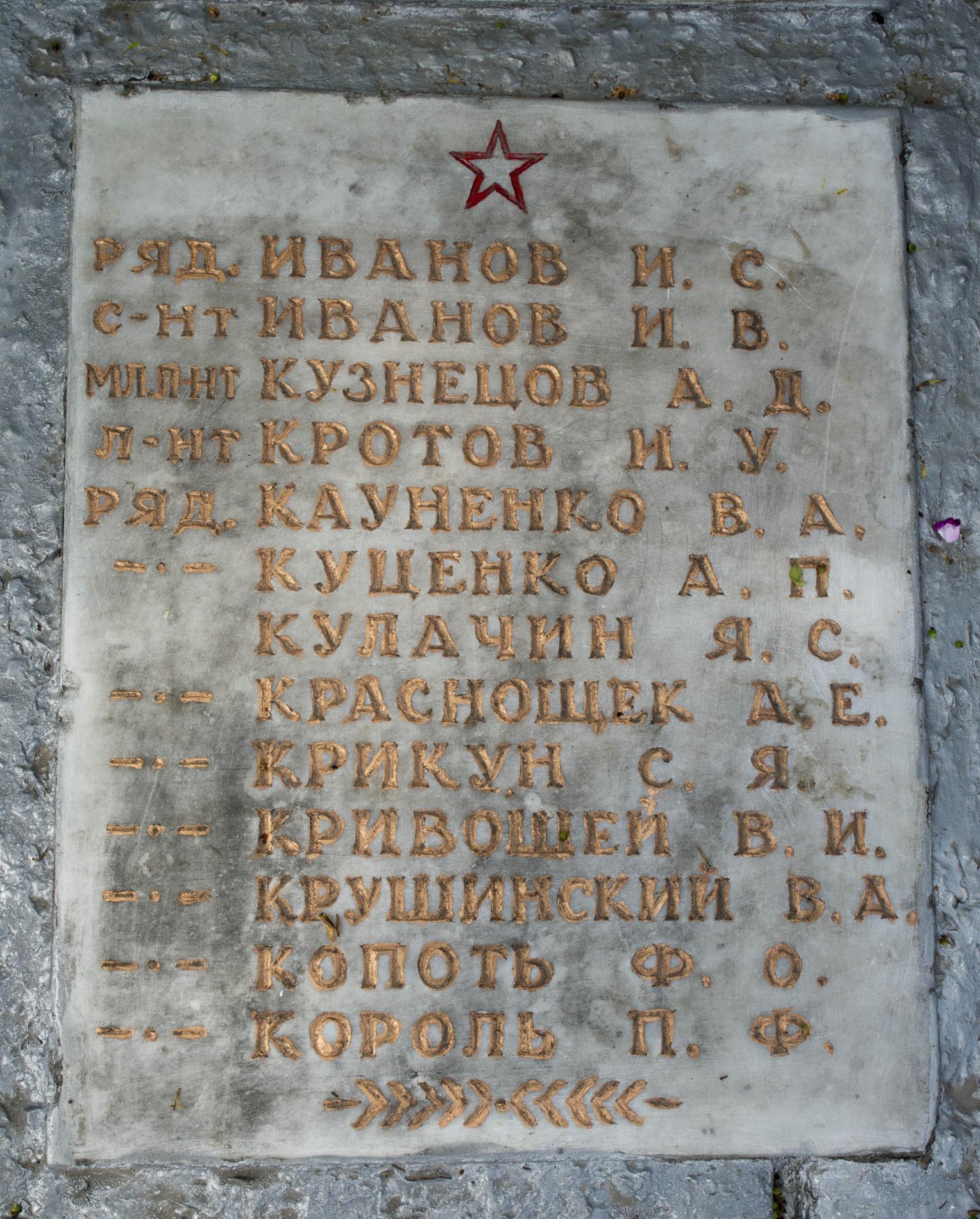 Братская могила на кладбище в с. Синяк Вышгородского района