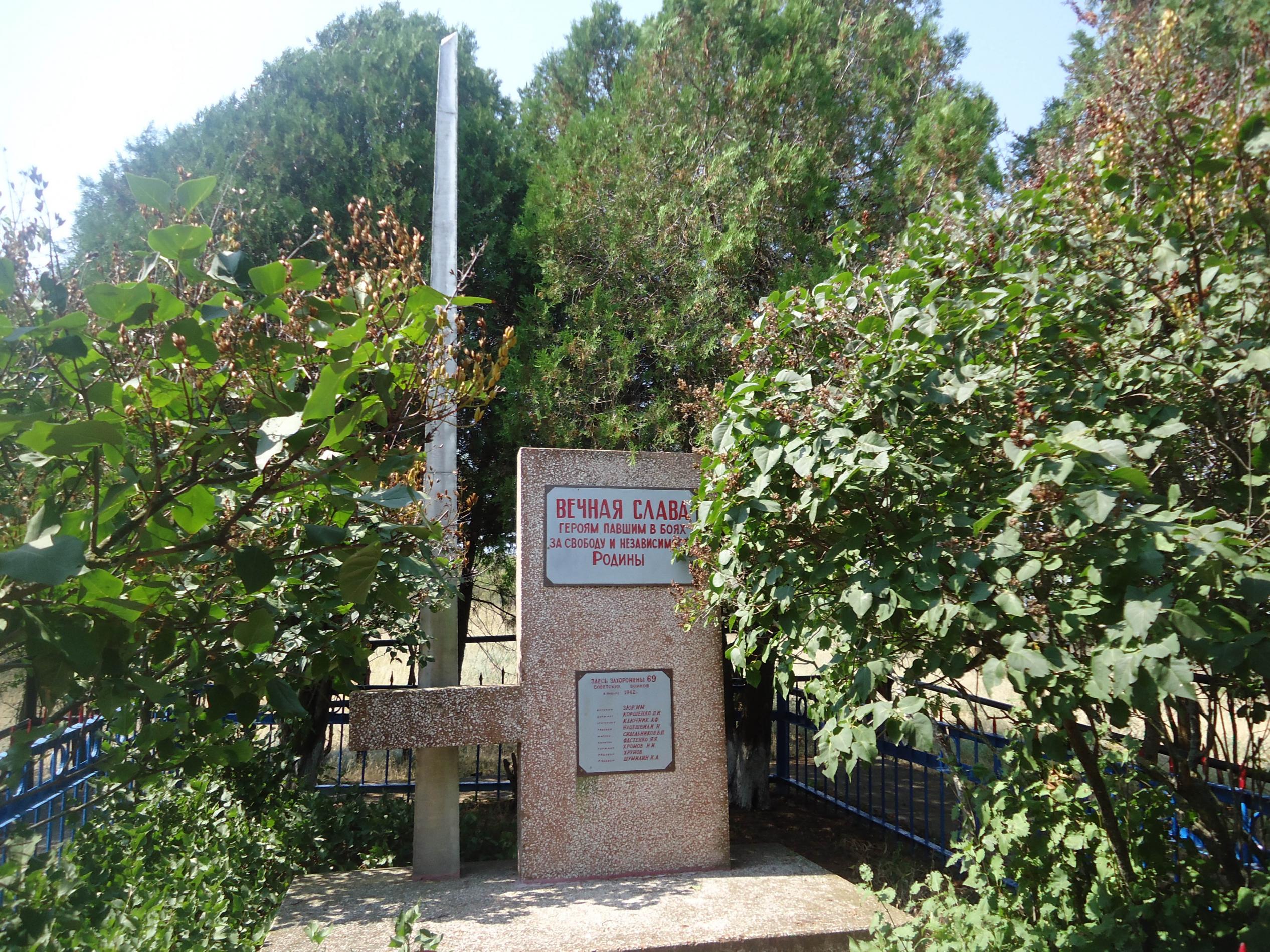 Дурандовская балка (г. Тепе-Оба), братское воинское захоронение