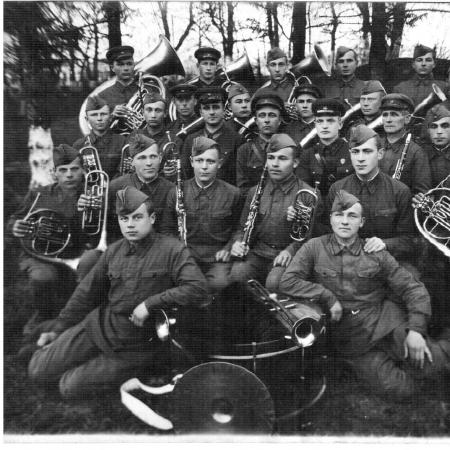 Оркестр 104 стрелкового полка, г. Олыка, май 1941 г. 