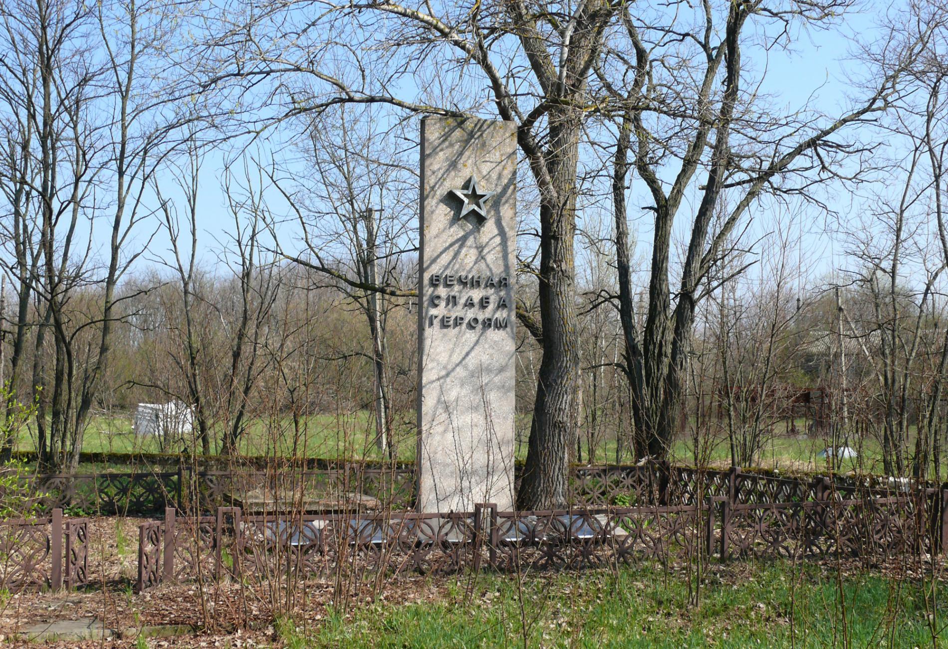 Братская могила в с. Нагорцы б. Чернобыльского района
