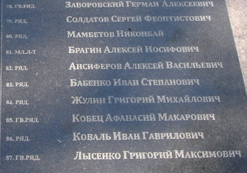 Братская Могила на Коксохимовском кладбище г. Кривой Рог