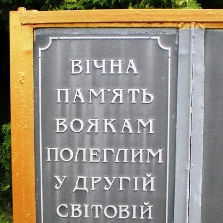 Братская могила в г. Болехов