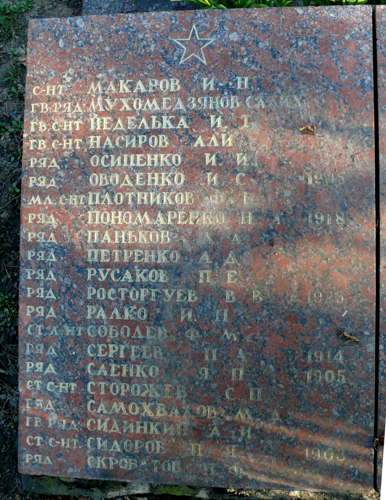 Братская могила в с. Глебовка Вышгородского района