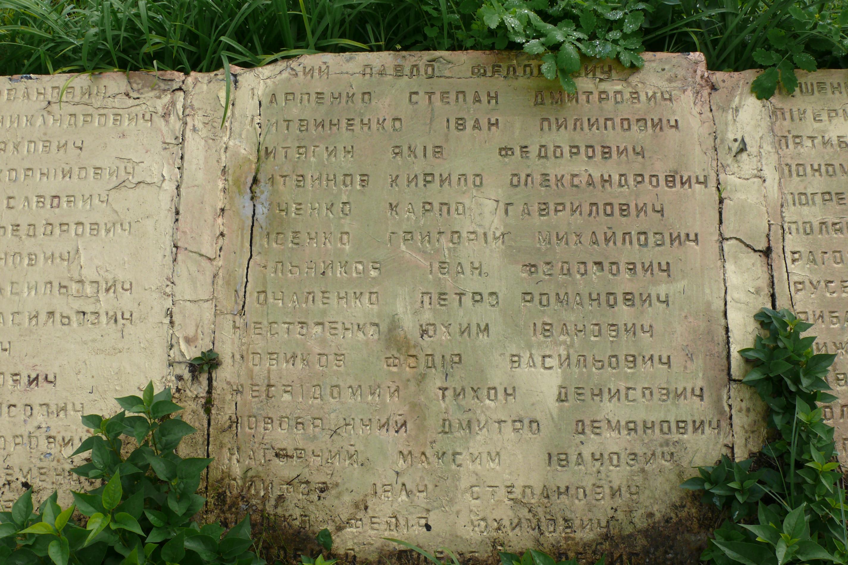 Братская могила в с. Ровы Вышгородского района