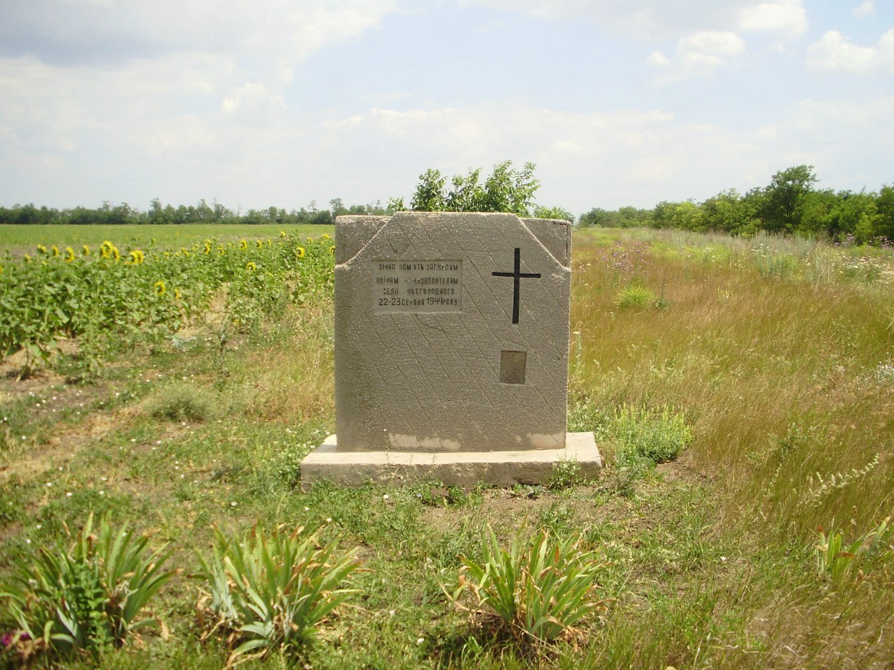 Братская могила на восточной окраине с. Чистоводное