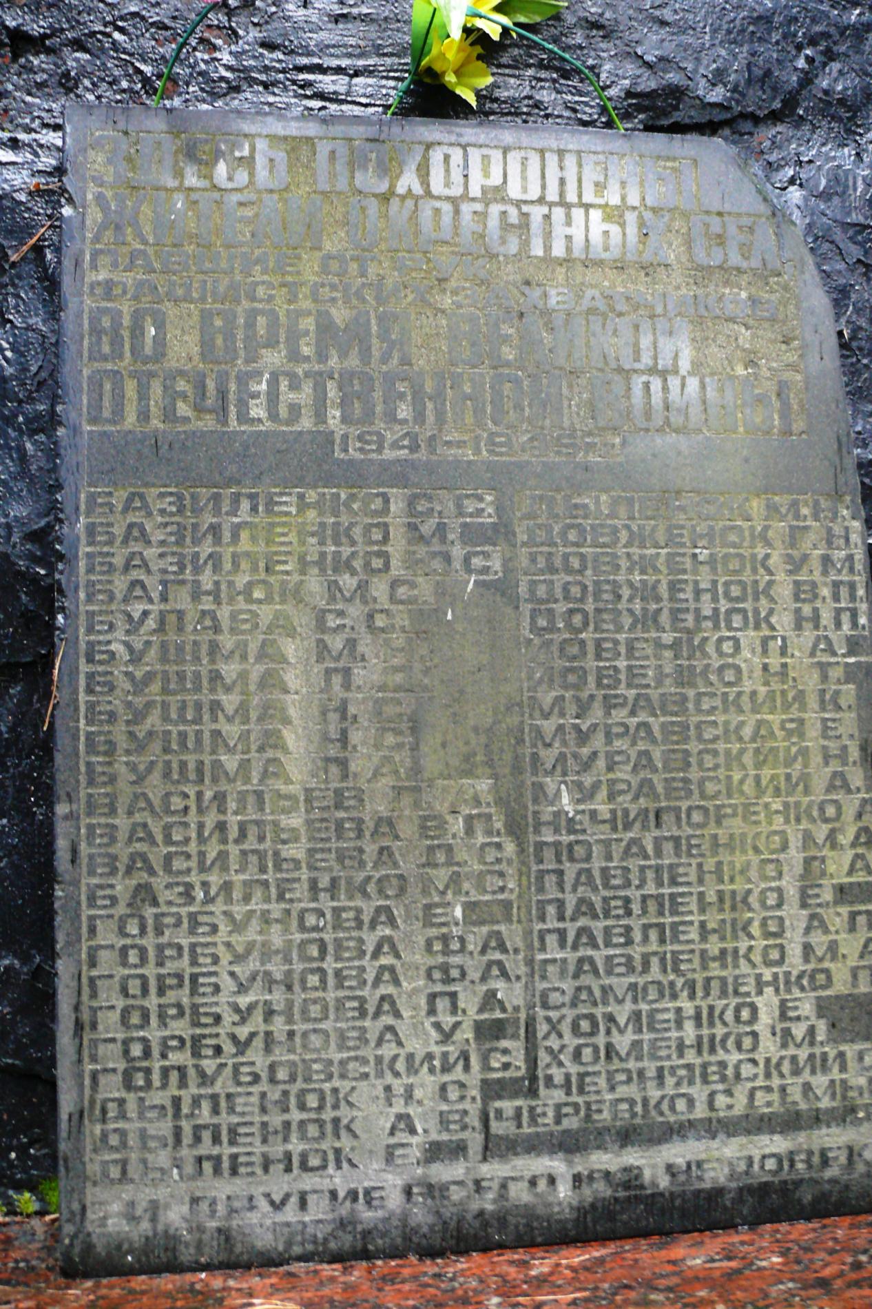 Братская могила в с. Ново-Шепеличи Чернобыльского района 