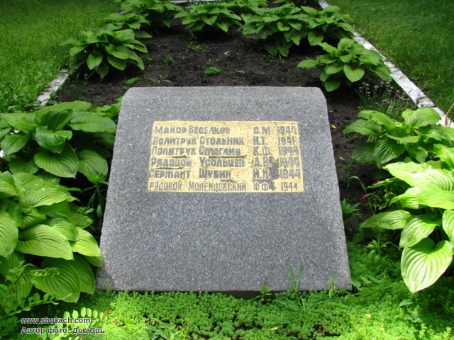 Братская могила в городском парке г. Смела