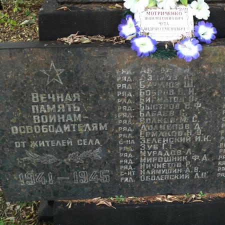 Братская могила в с. Трощин Каневского района