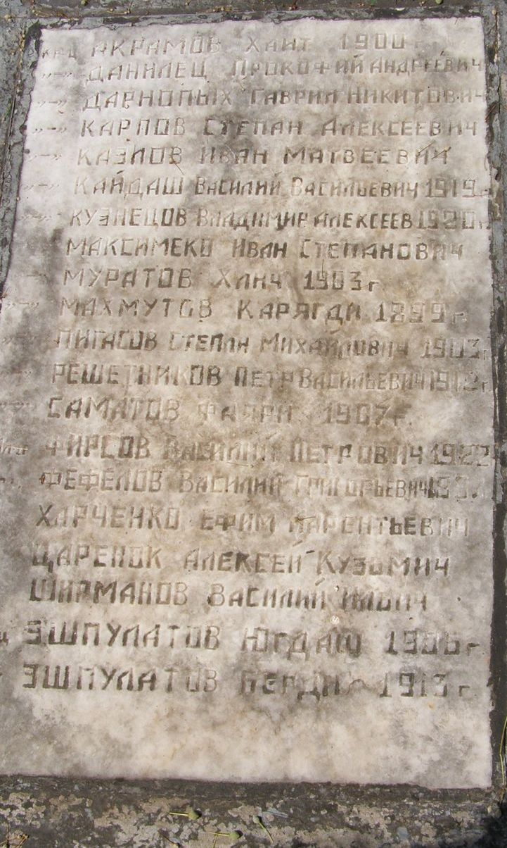 Братская могила в пгт. Михайло-Коцюбинское
