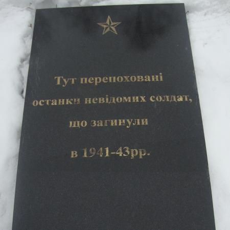 Братская могила в с. Елино Щорского района