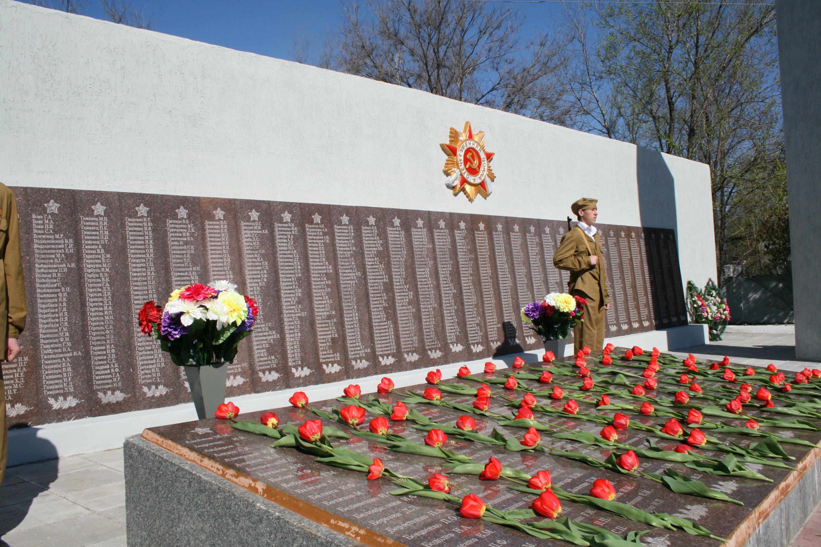 Братская могила в с. Балки Васильевского района