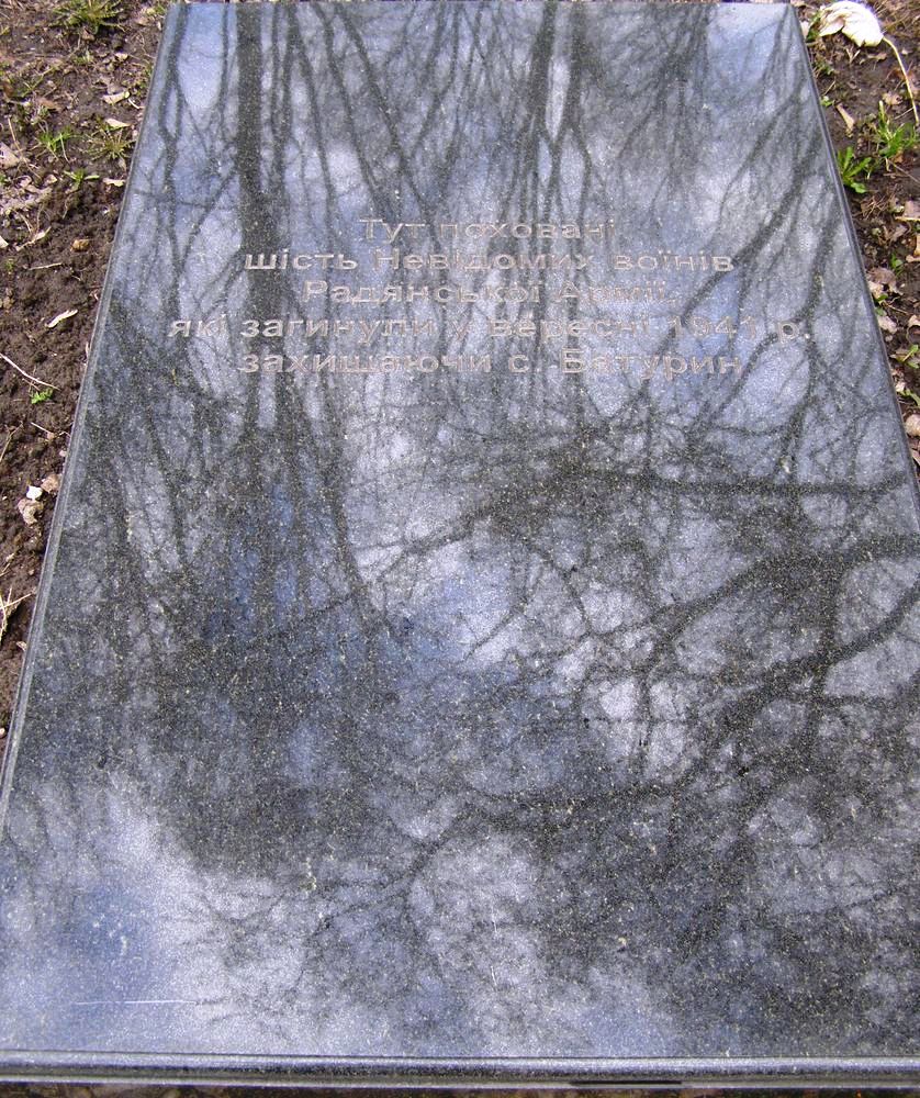 Братская могила в г. Батурин Бахмачского района