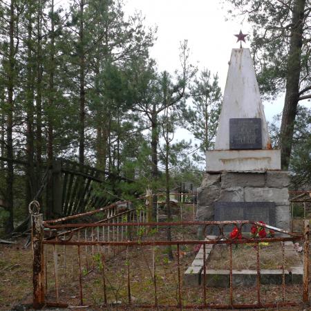 Памятник воинам-землякам в с. Городище, Чернобыльская зона отчуждения