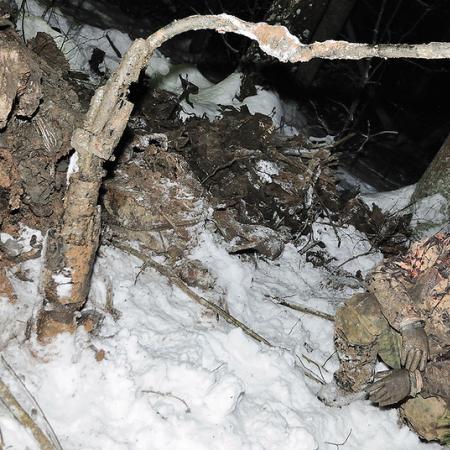 Фотографии с места падения Як-1 сержанта Крохмаля
