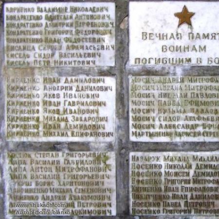 Братская могила в с. Черныш Черниговского района