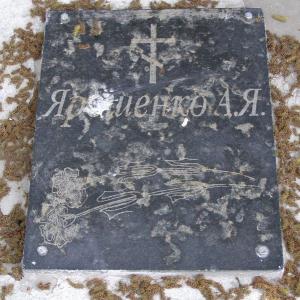 Одиночная могила на кладбище в с. Кинашевка Борзнянского района Черниговской обл.