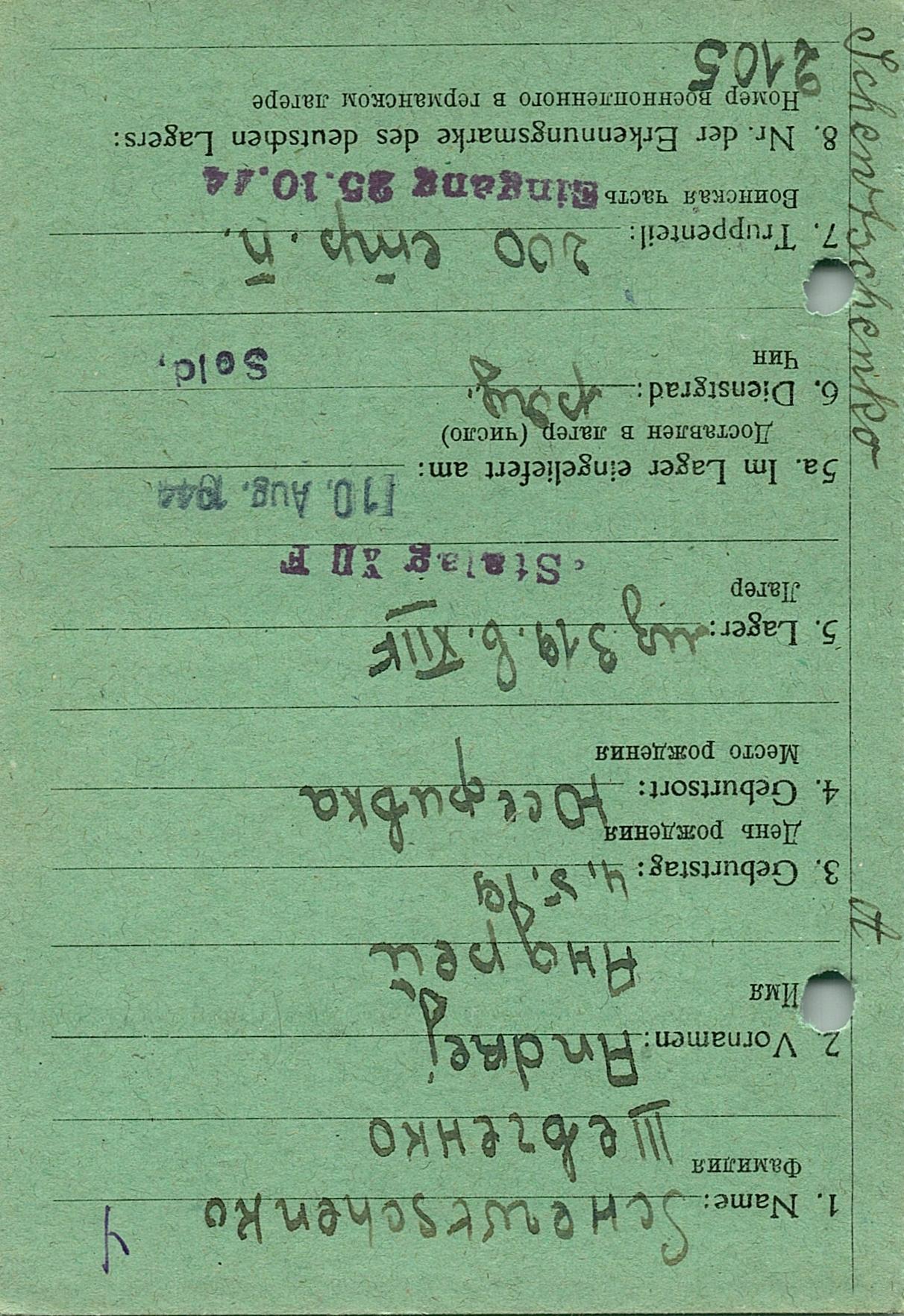 Шевченко Андрей Потапович