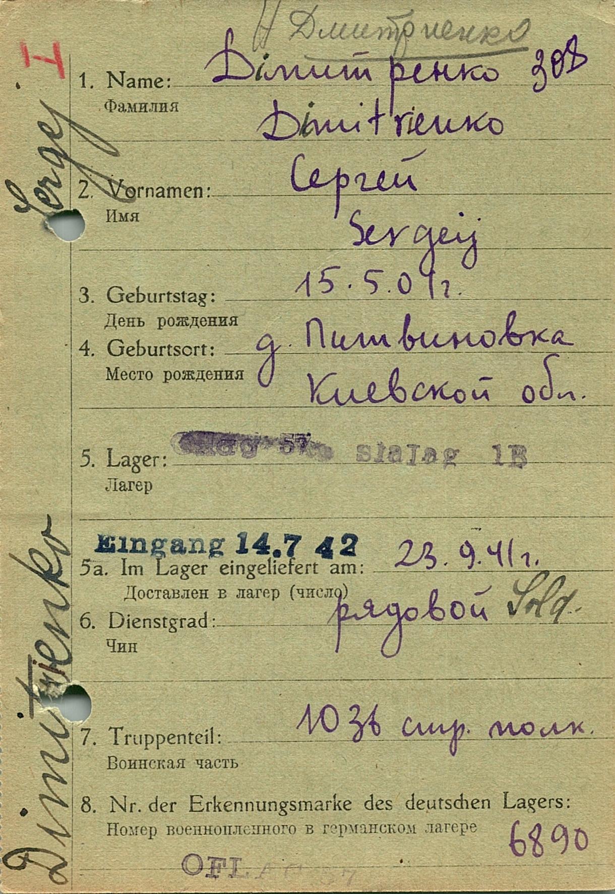 Дмитренко Петро Федорович