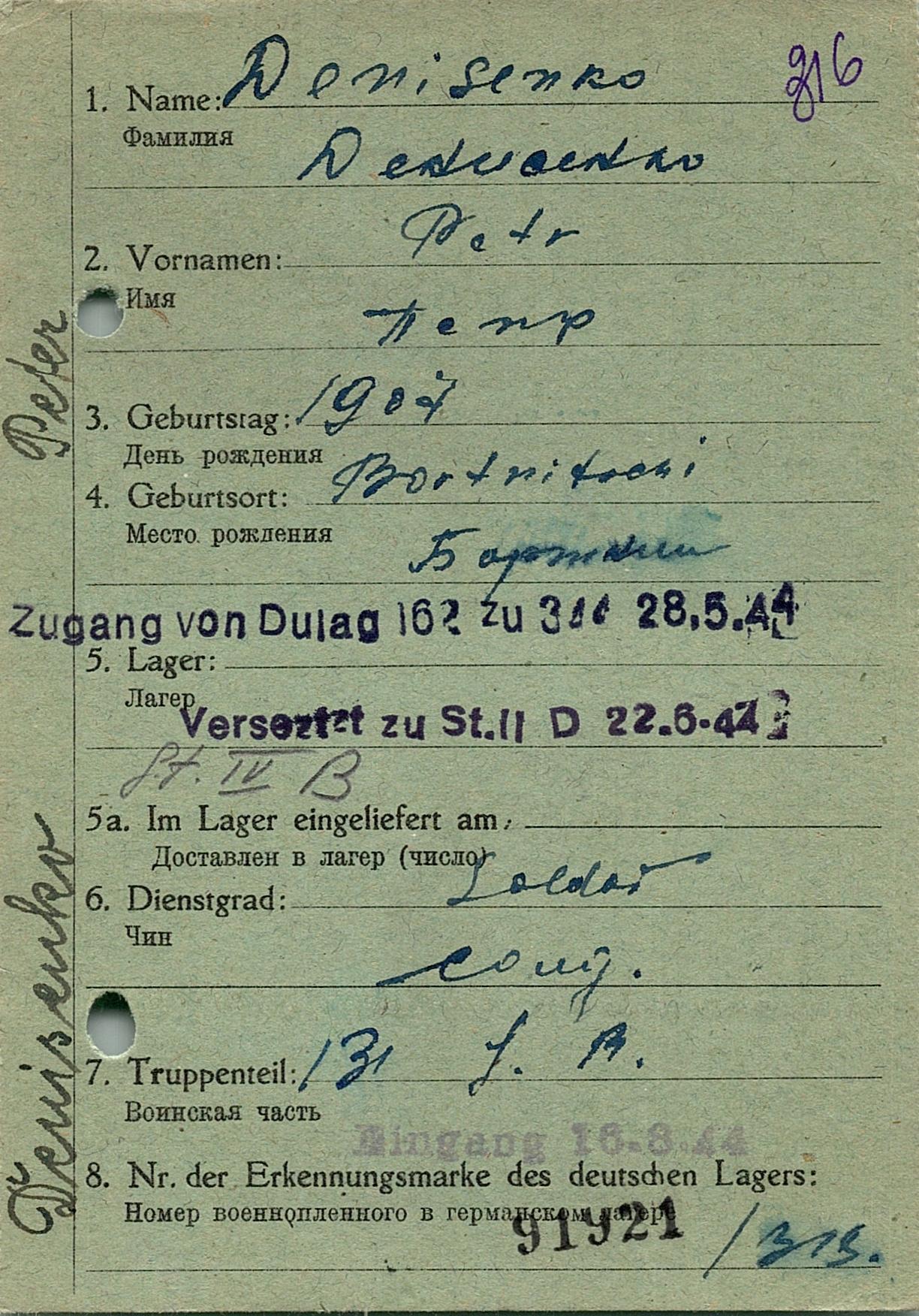 Денисенко Петр Павлович