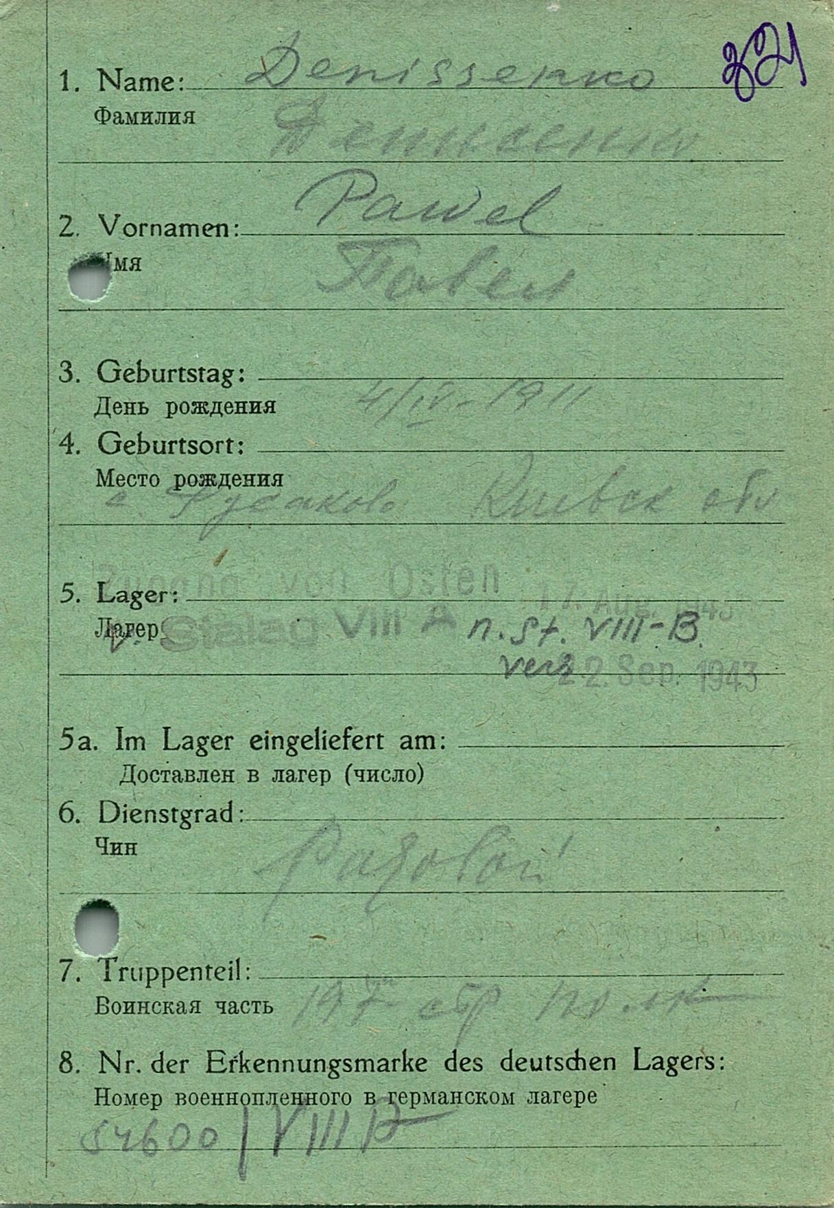 Денисенко Павел Никитич