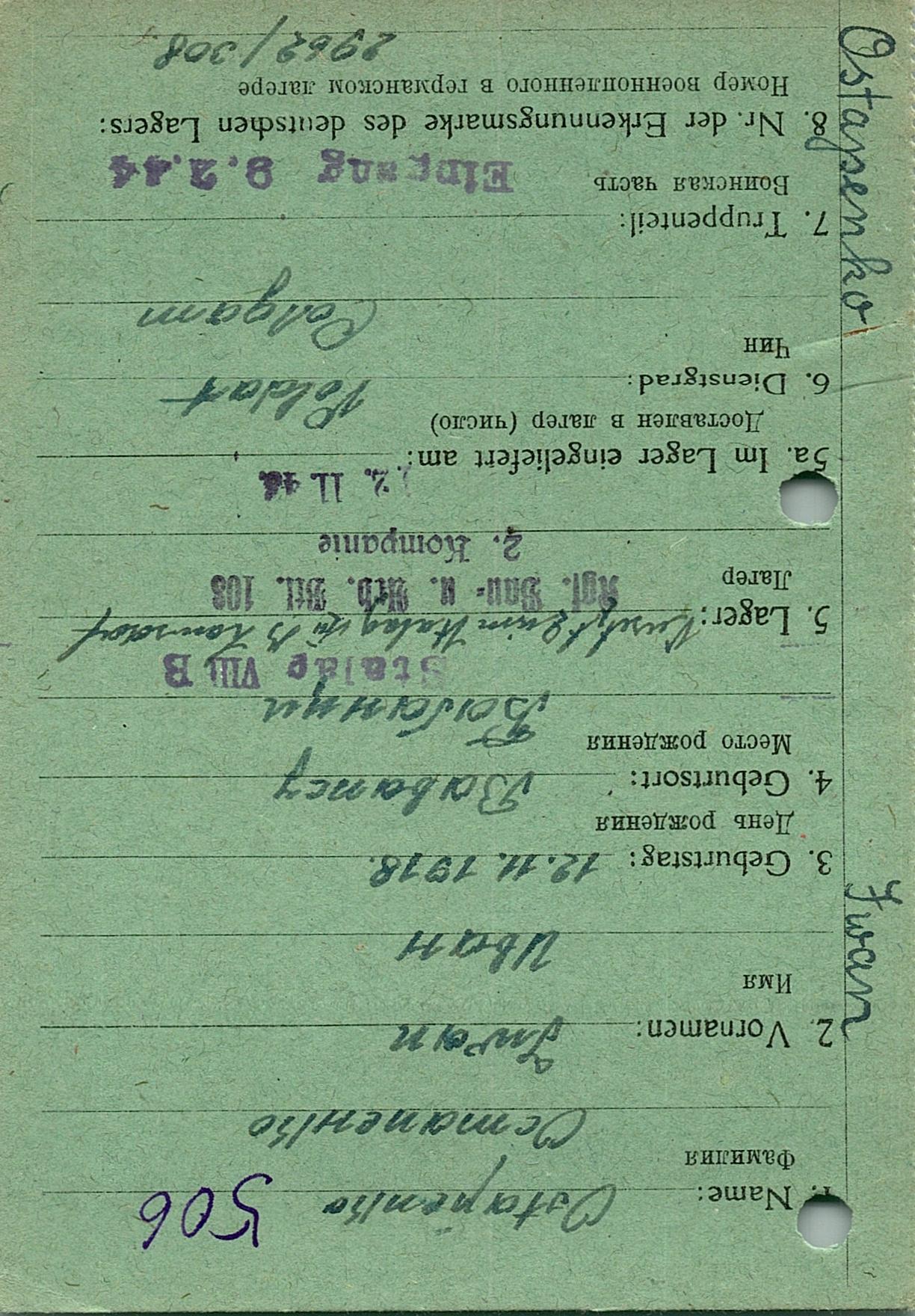 Остапенко Иван Иванович