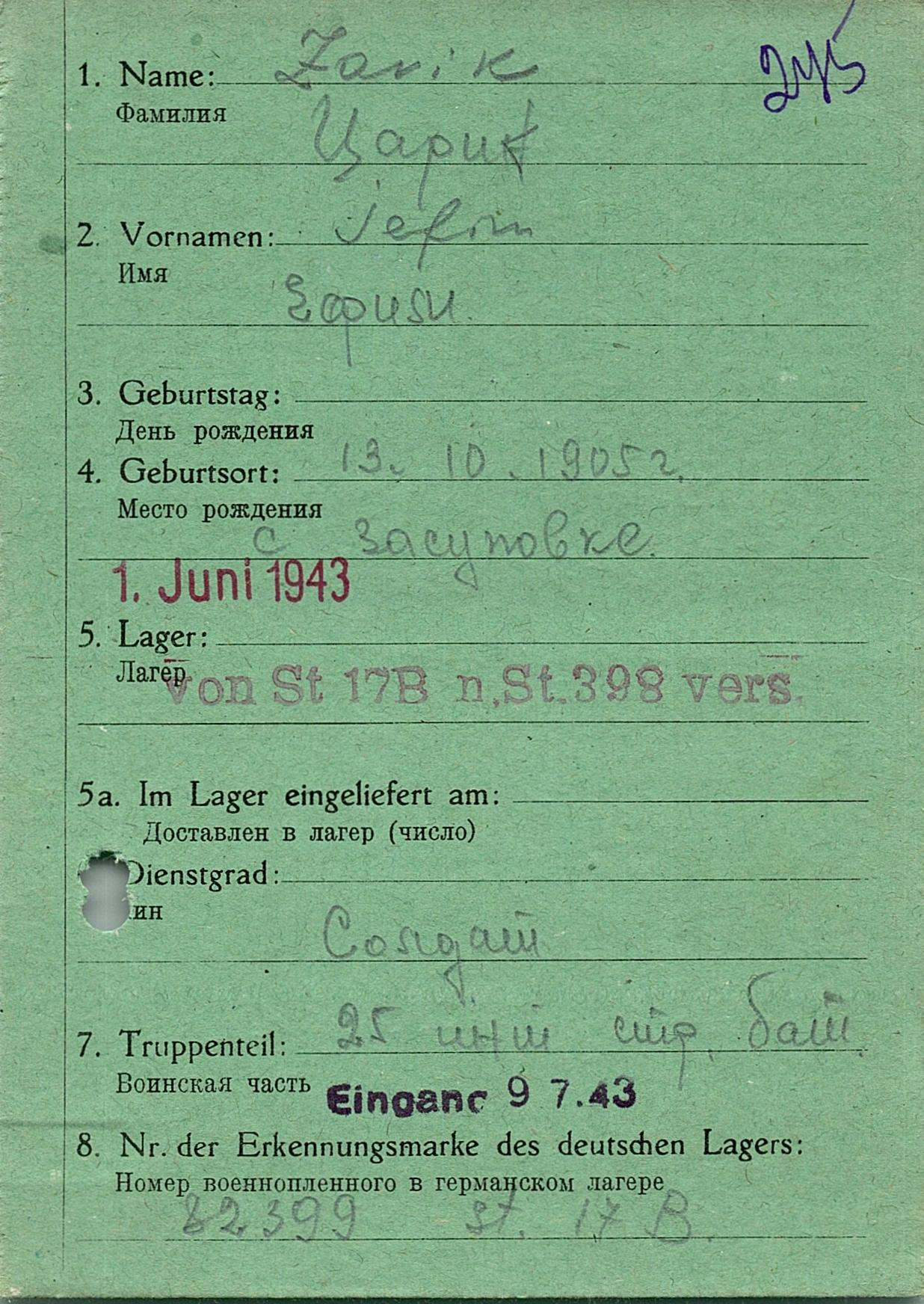 Царик Ефим Яковлевич