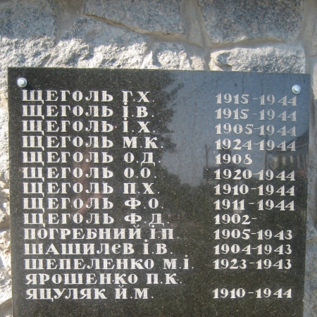 Памятник односельчанам в с. Тарасовка Киево-Святошинского района 