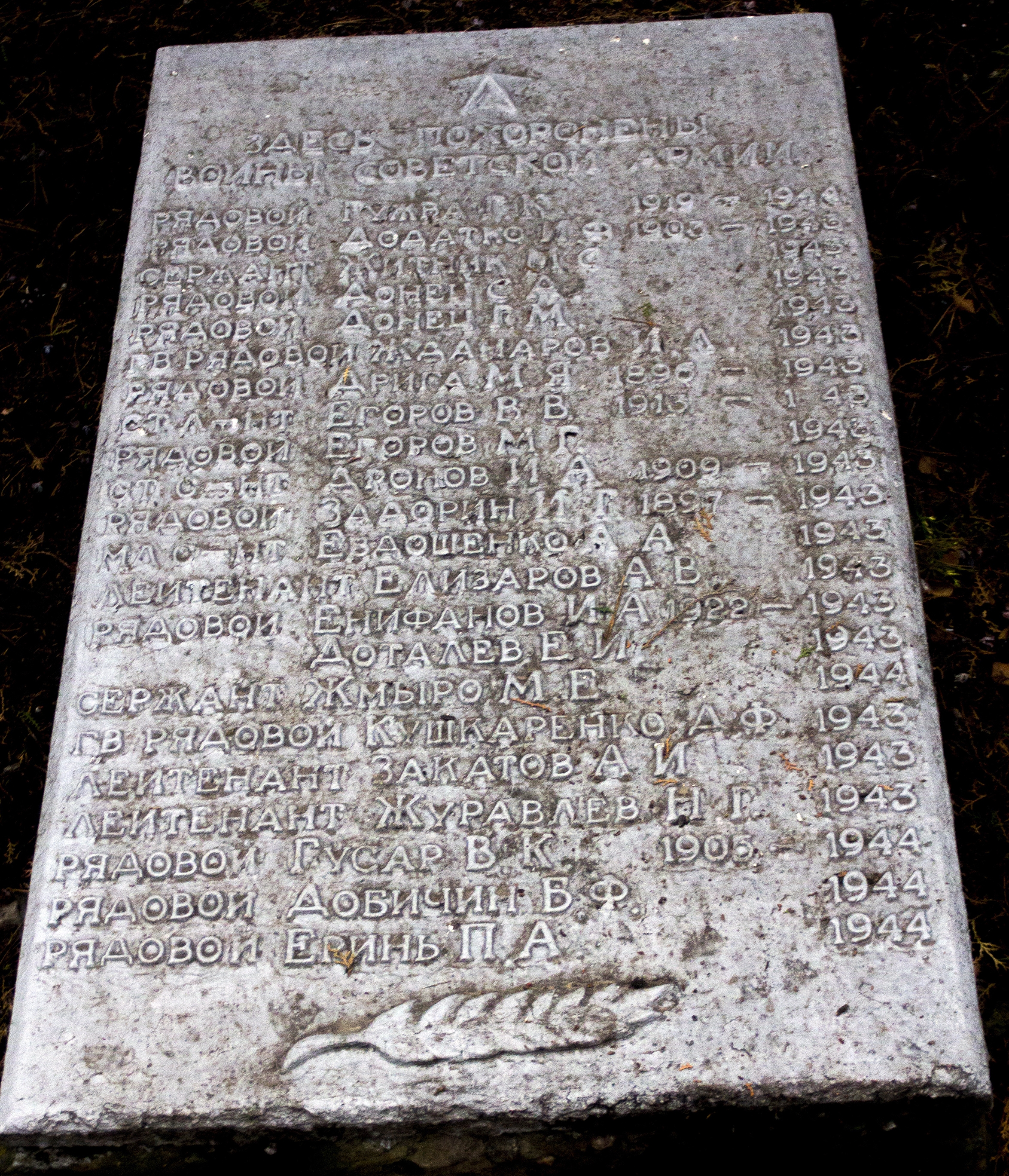 Братская могила в пгт. Петрово Петровского района