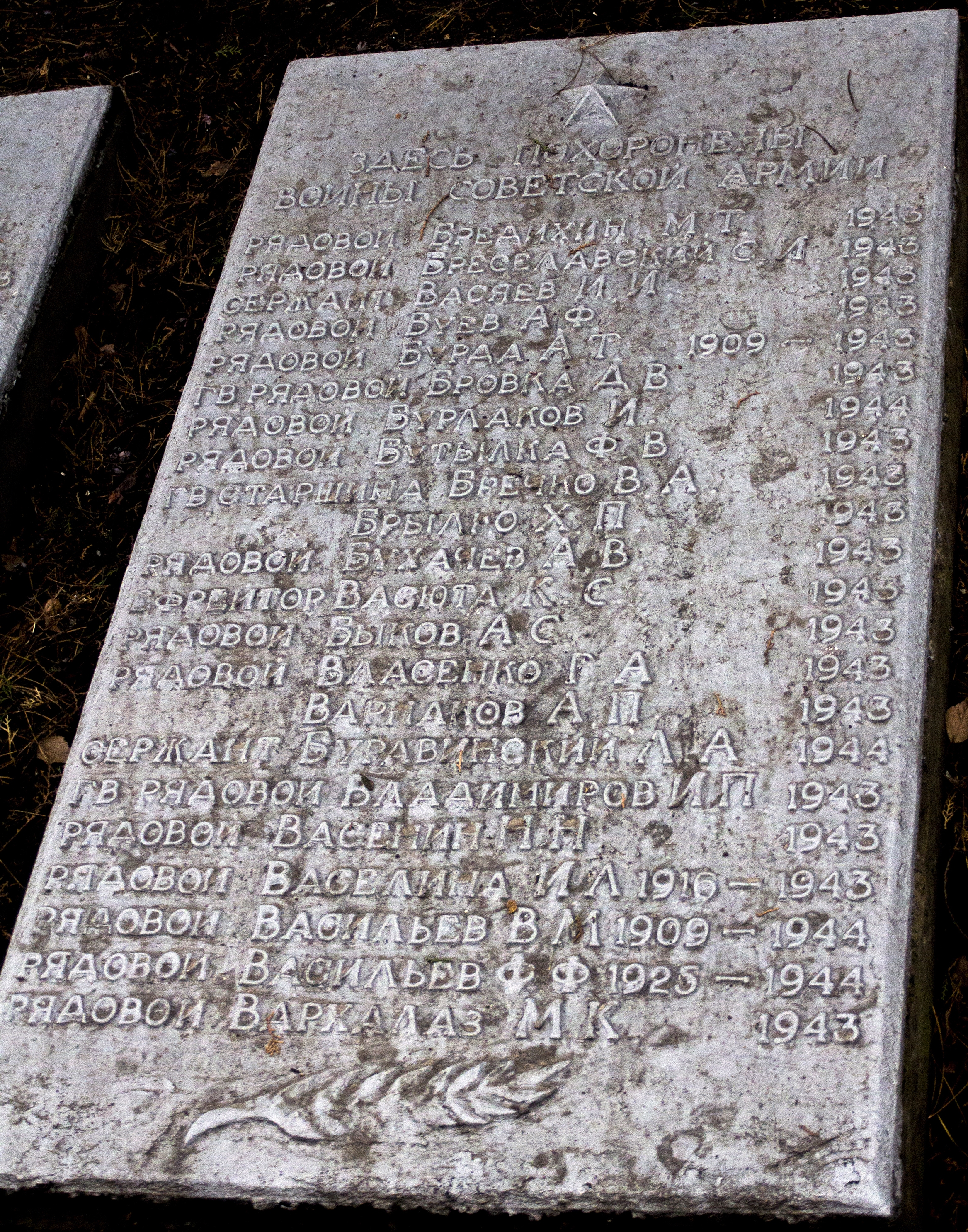 Братская могила в пгт. Петрово Петровского района