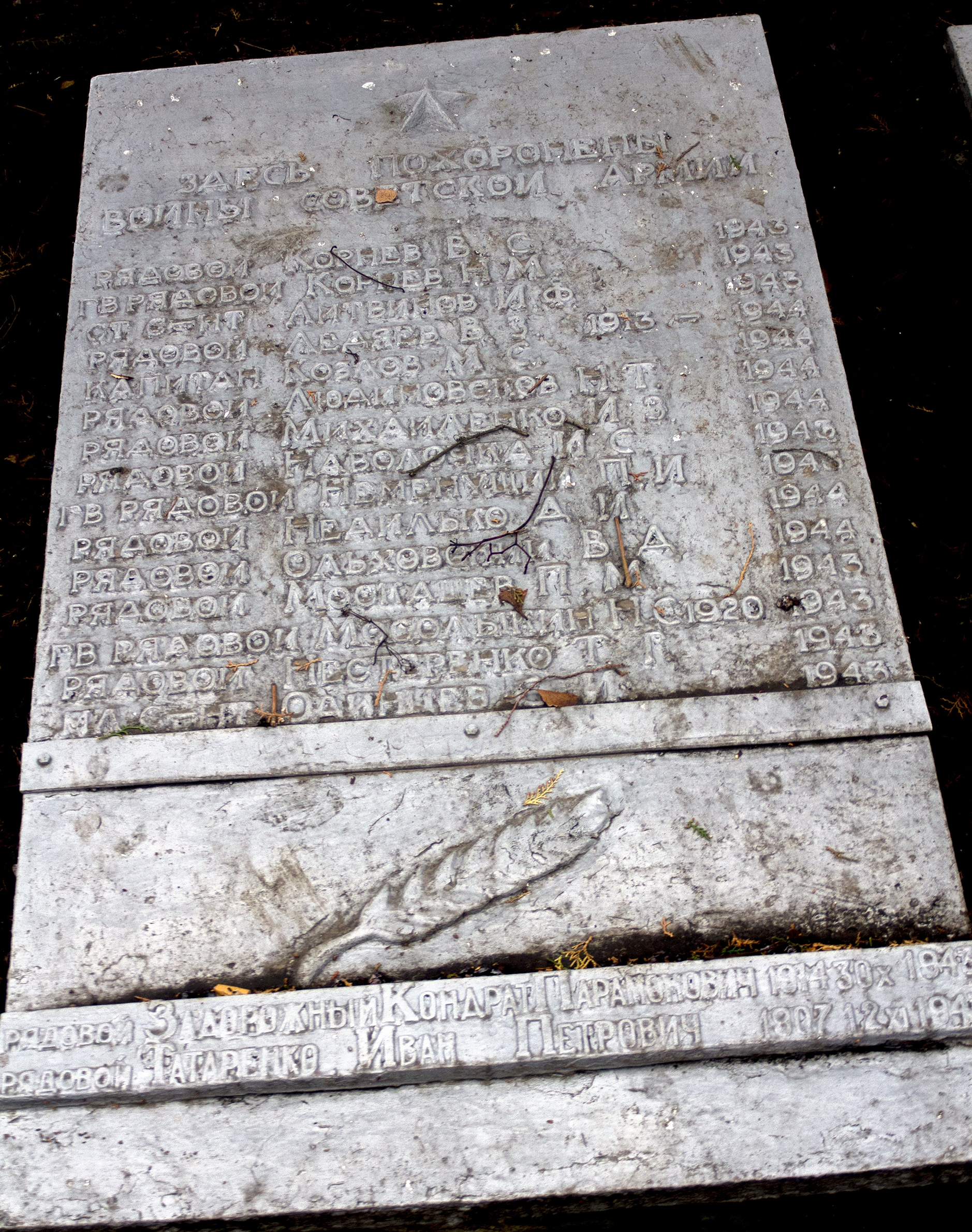 Братская могила в пгт. Петрово Петровского района