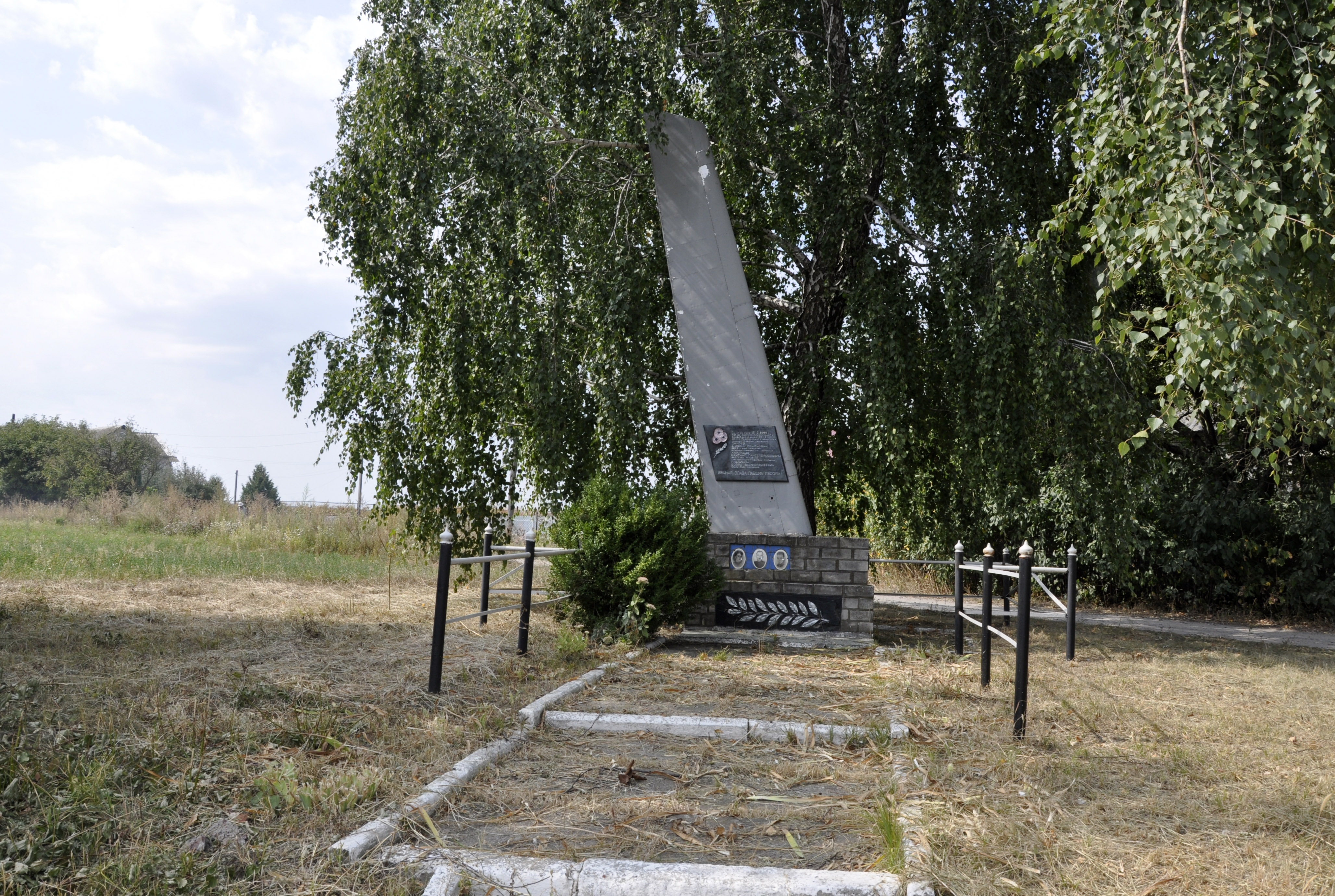 Место гибели экипажа самолета Пе-2 в с. Синява Ракитнянского района