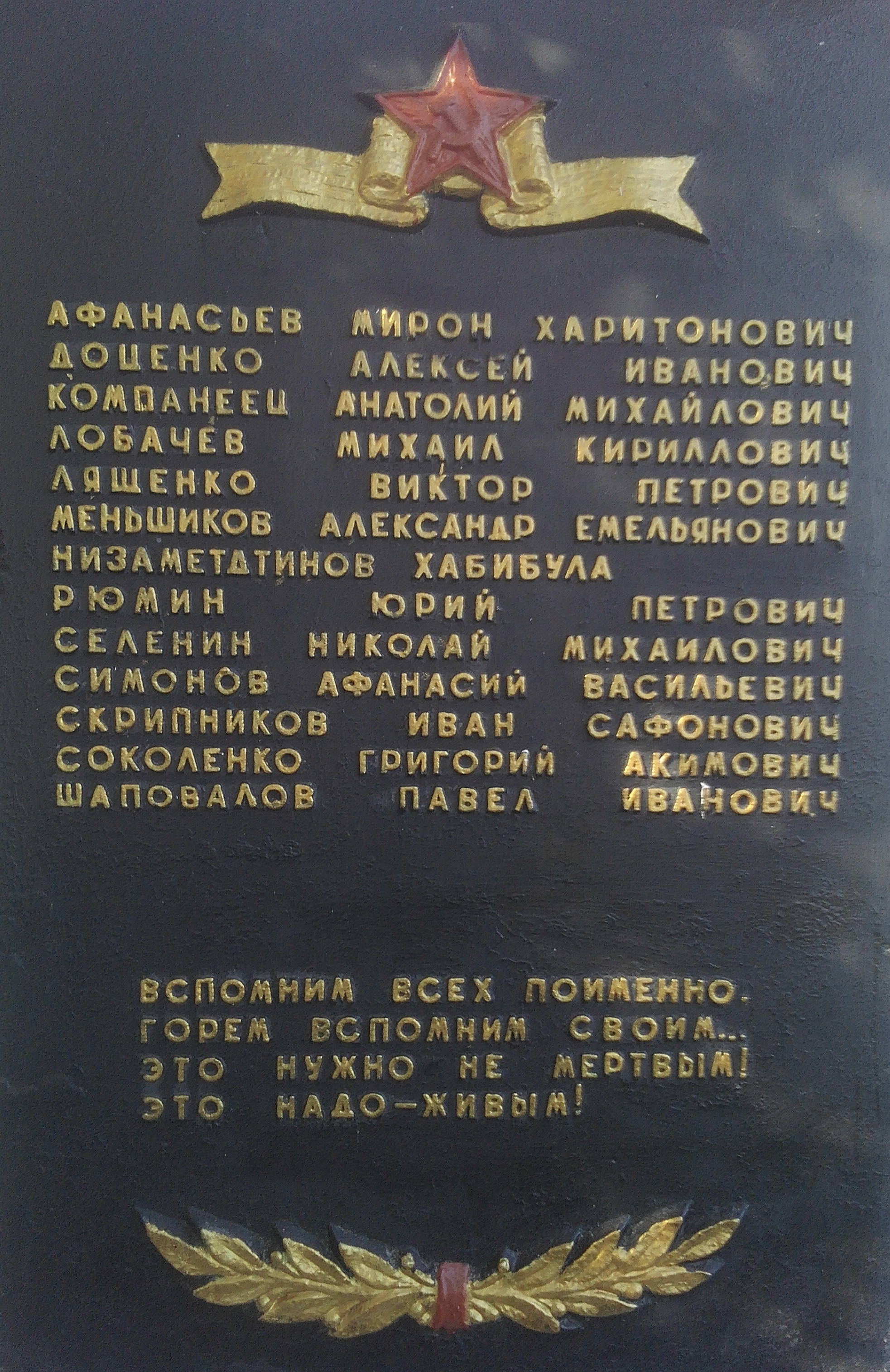Братская могила в с. Запасное Ореховского района
